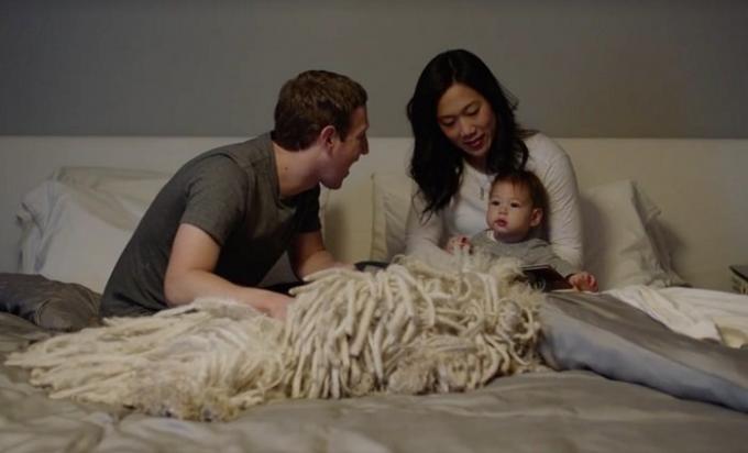 Mark Zuckerberg ar sievu un meitu