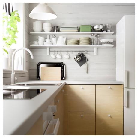 Ikea virtuves skapji (36 fotoattēli): video instrukcijas sienas skapju uzstādīšanai ar savām rokām, izmēri, cena, foto