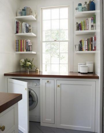 Kā skaisti sakārtoti veļas mašīna vannasistabā: 6 gudri idejas