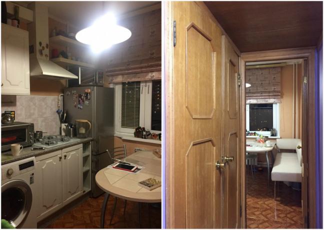 Budžeta remonts dvushki 49 m² "brezhnevki": pirms un pēc fotogrāfijas