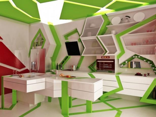 Balta-zaļa virtuve (45 fotoattēli): pašdarinātu video instrukcijas uzstādīšanai, kādas mēbeles izvēlēties, cena, foto