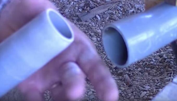 Kā pieslēgt PVC caurules bez savienojumiem.