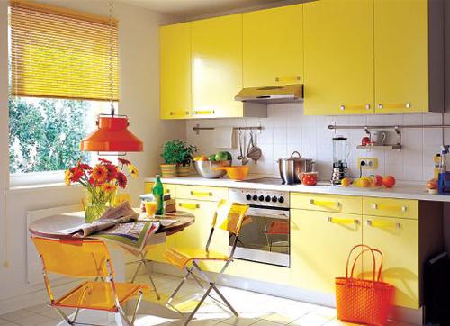 dzeltena virtuve