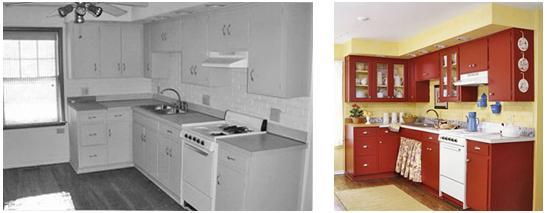 Virtuves remonts pirms un pēc