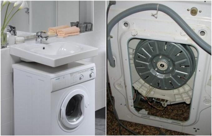 Jūs varat veļas mašīnā.